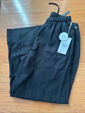 NWT Vuori Trestles Twill Crop Wideleg Pant Sz Small Black